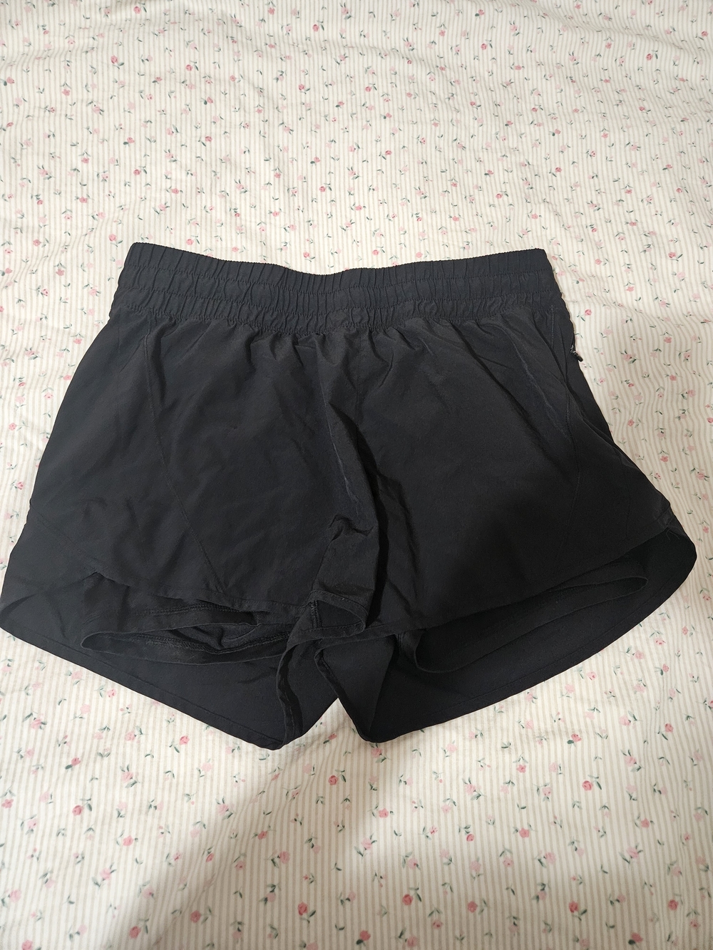 Avia Black Women's Athletic Layered Shorts